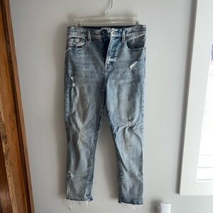 Pistols Weathered Light Colored Skinny Jeans